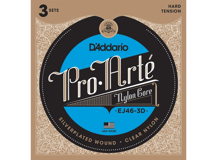 D'addario EJ46-3D Pro Arté High 3 Pack 